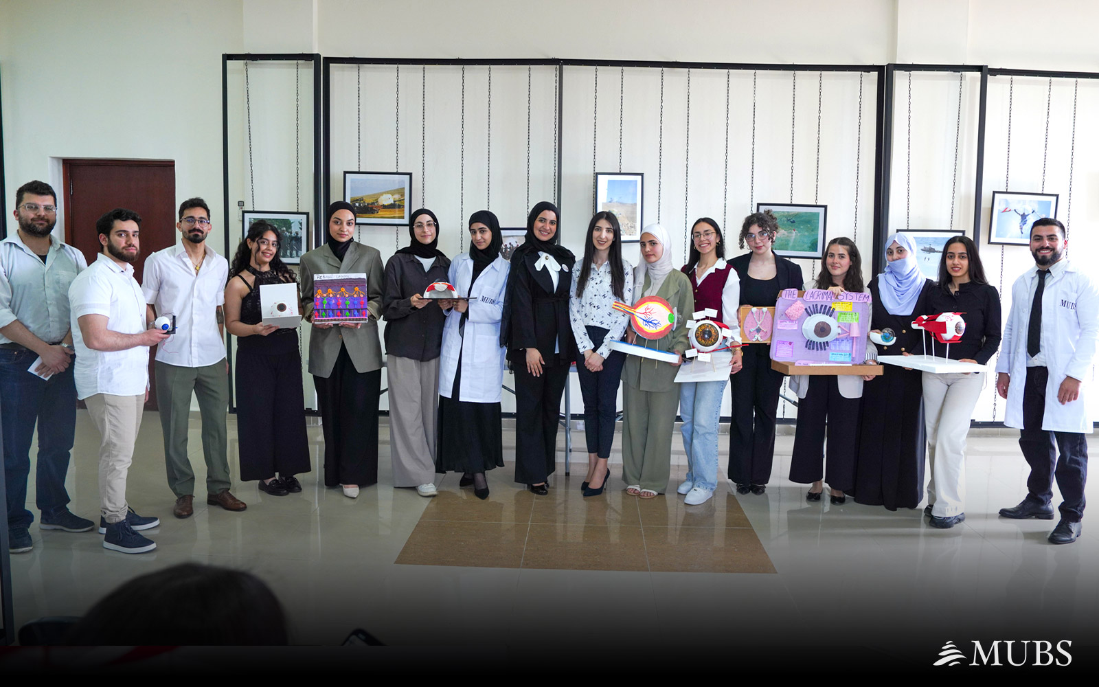 Optometry Students Present Eye Anatomy Models & Take the Oath